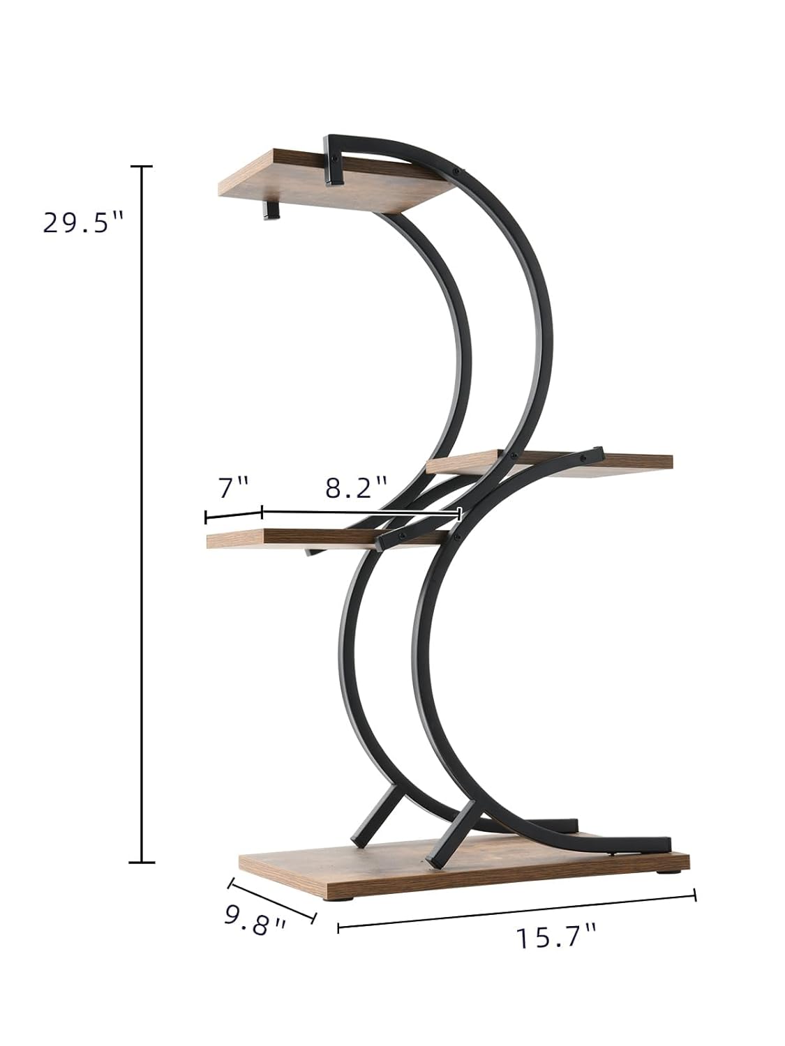 Decorative CC Tier Indoor Plant Stand – Space Saving Plant Display Peace Plants Rack