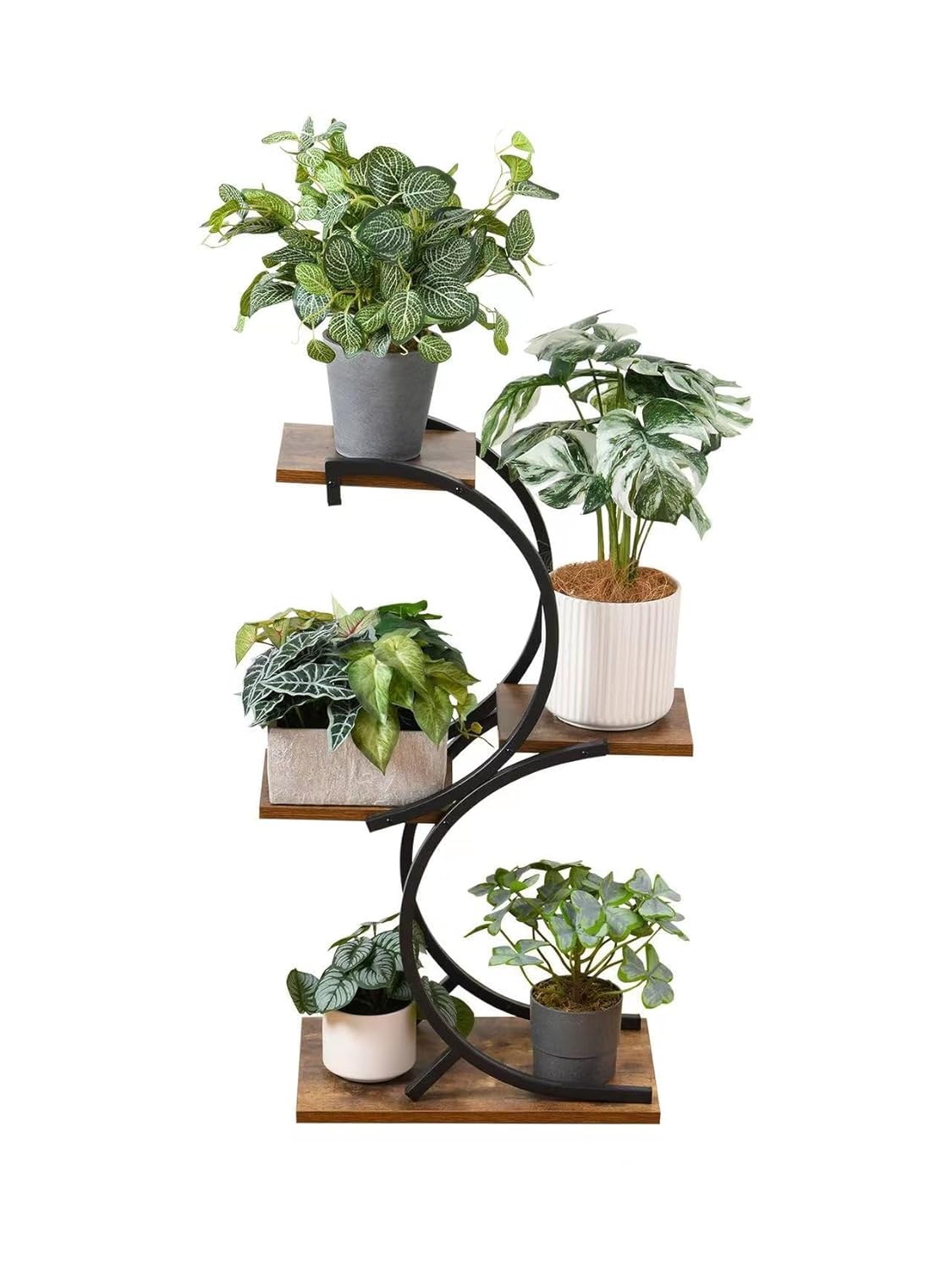 Decorative CC Tier Indoor Plant Stand – Space Saving Plant Display Peace Plants Rack